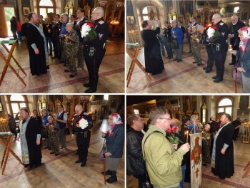 Освящение на Братском некрополе надгробия воинам Первой мировой, Белого движения и Советской армии. - 2.JPG