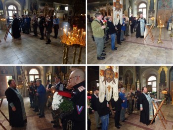 Освящение на Братском некрополе надгробия воинам Первой мировой, Белого движения и Советской армии. - 3.JPG