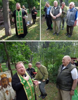 Освящение на Братском некрополе надгробия воинам Первой мировой, Белого движения и Советской армии. - 6.JPG