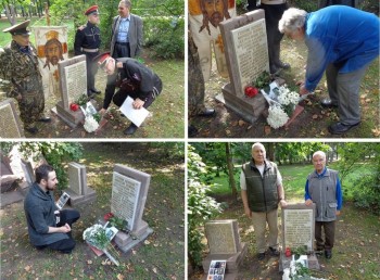 Освящение на Братском некрополе надгробия воинам Первой мировой, Белого движения и Советской армии. - 8.JPG