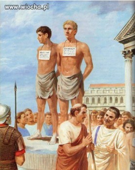 Рабы: "Помните нас ! Мы рабы Рима".